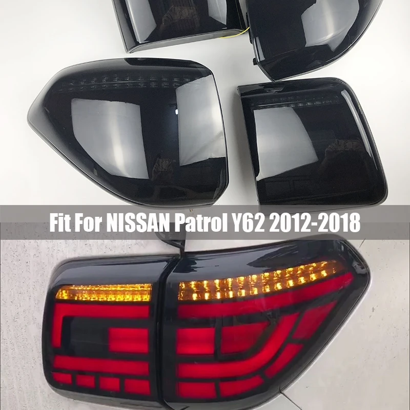 

Smoke black tail light For Patrol Y62 2012 2018 Pair Tail Light Assembly with Dynamic Running Light Turning Signal Reverse lamp