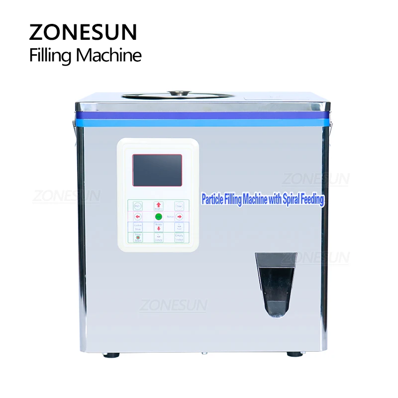 ZONESUN – Machine d'emballage de thé, remplisseuse de sachets, de granulés, de poudre, pesée automatique