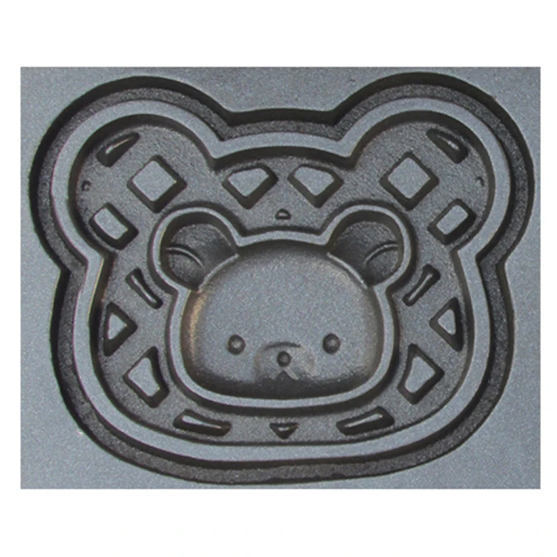 NP-523ステンレス鋼ワッフルマシンかわいいクマの形のワッフルワッフル機マフィン作るニューストリートデザートコマーシャル110v/220v