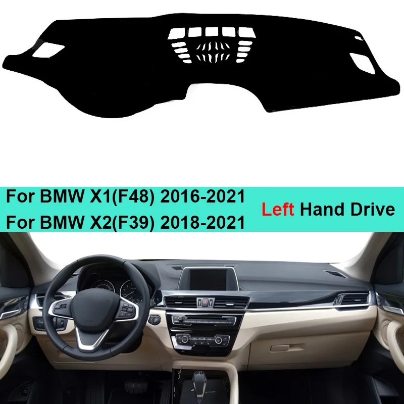 Car Inner Dashboard Cover Dash Mat Carpet Cushion For BMW X1 (F48) 2016 2017 2018 2019 2020 2021 X2 (F39) 2018 2019 2020 2021