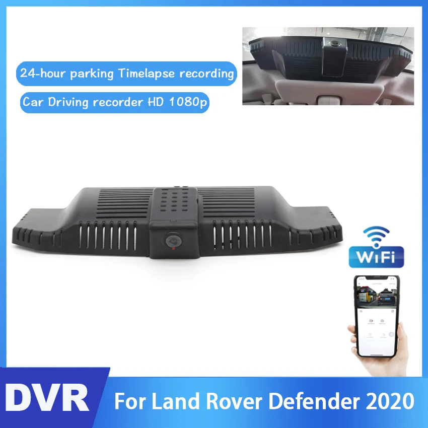 For Land Rover Defender 2020 Car Driving Video Recorder DVR Mini Control APP Wifi Camera Full HD 1080P Registrator Dash Cam