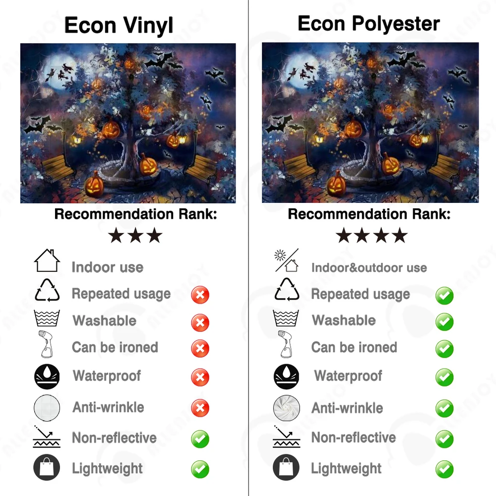 Allenjoy-fundo para festa noturna de halloween, abóbora, árvore, quintal, fotografia, estúdio de aniversário, decoração, cenário