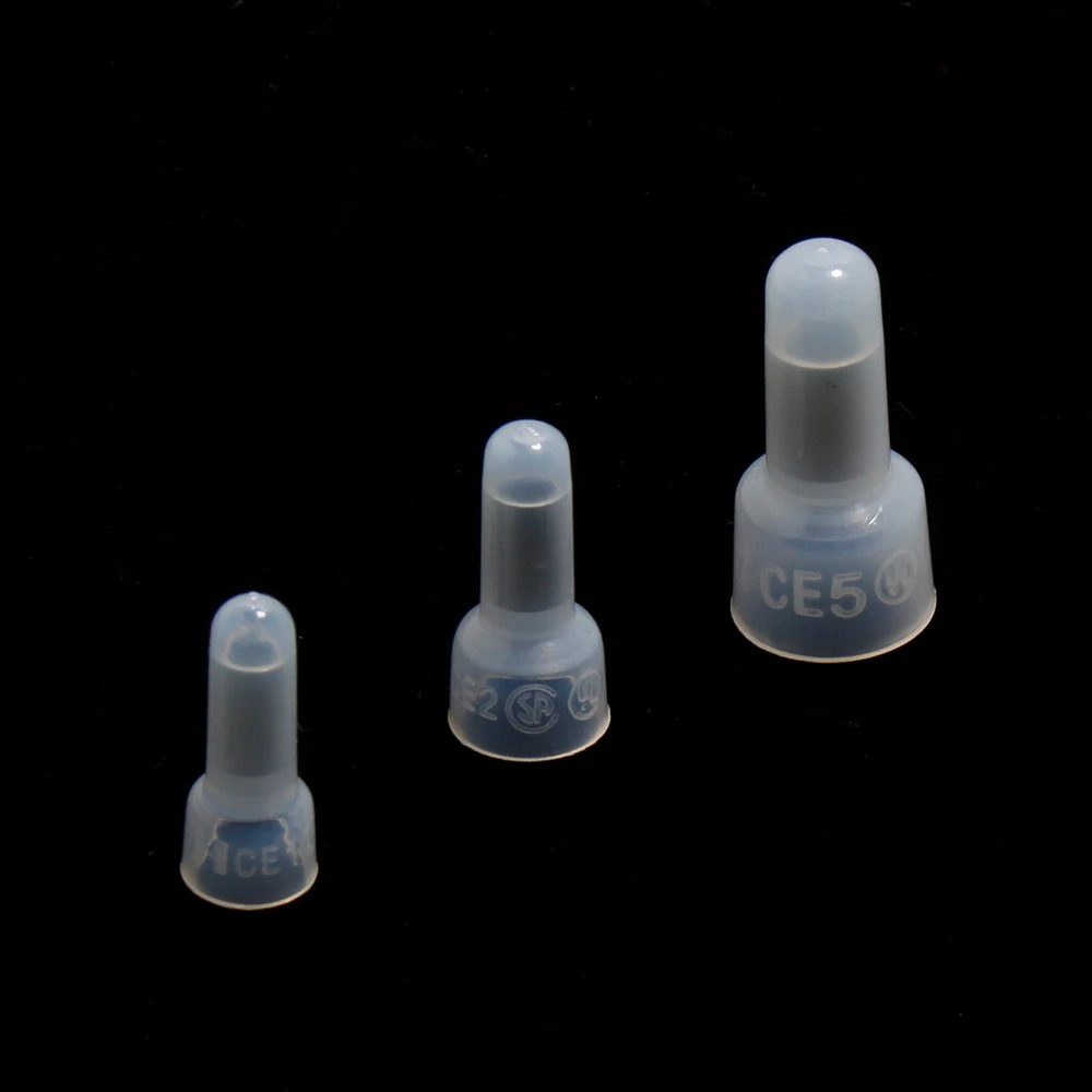 Conectores de cable de extremo cerrado, tapas de crimpado de nailon, Conector de empalme de línea cerrada, terminales de empalme de masa de volumen de terminador, 1000 Uds.