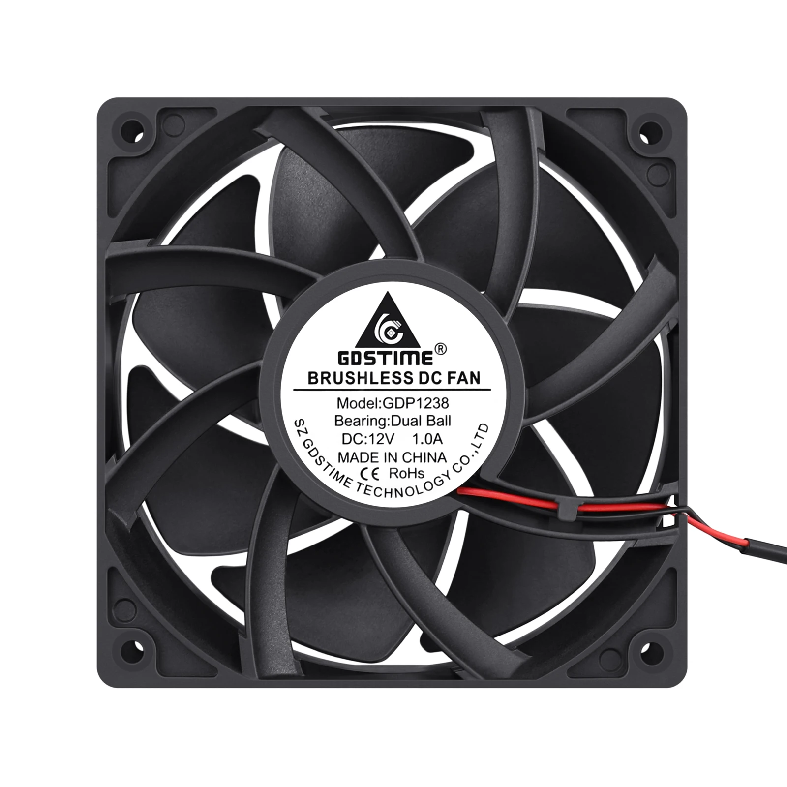 Gdstime 120Mm 4500Rpm Hoge Snelheid Server Fan Met Controller 12Cm 12V 220V Btc Machine Chassis werkstation Kast Radiator Fan