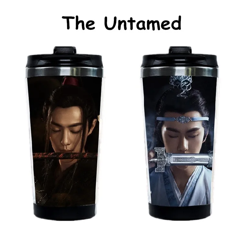 1Pc The Untamed Stainless Steel Water Cup Chen Qing Ling Xiao Zhan Wang Yibo Double Layer Water Bottle Star Around