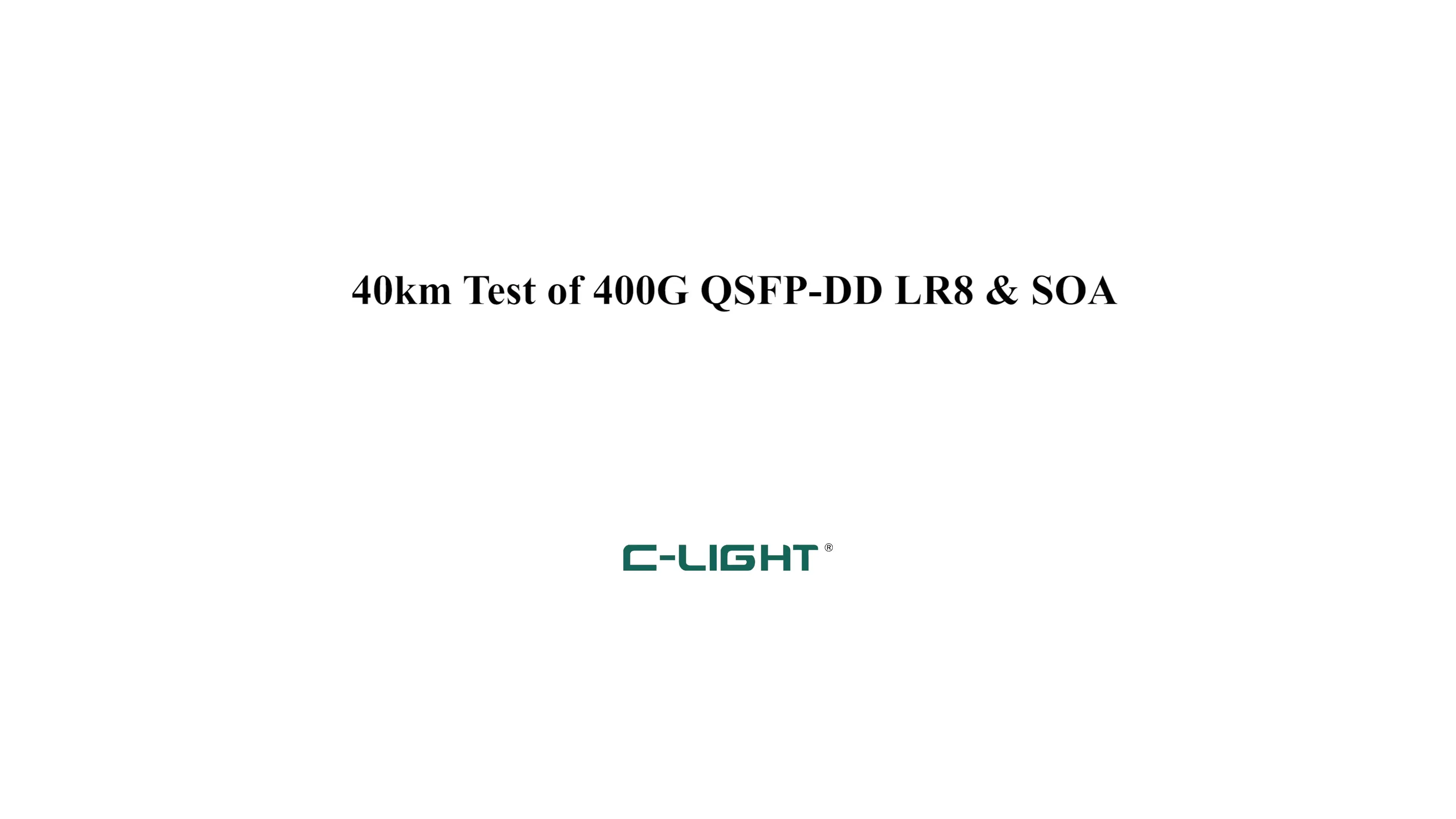 C-LIGHT CL400GQDDSR8 400GBase QSFPDD 400G 850nm SR8 100m data center solution Transceiver Module