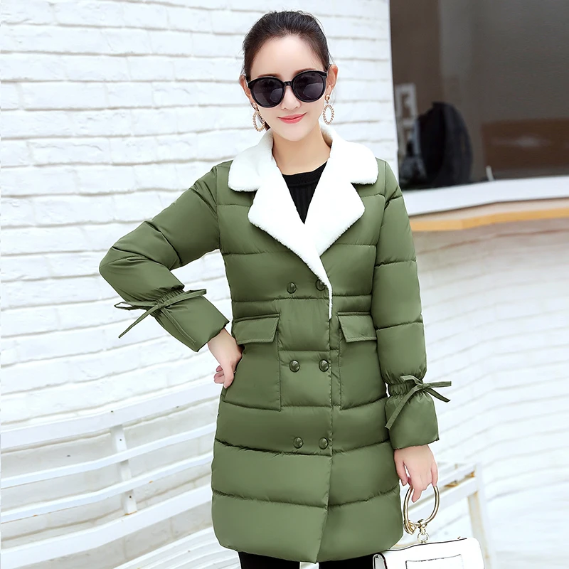 Parkas Mujer 2020 Autumn Winter Jacket Women Parka Long Down Cotton Coat Female Jacket Korean Wadded Abrigo Mujer KJ751