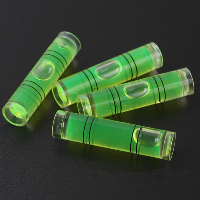 Set di bolle cilindriche a bolla d'aria da 20 pezzi 9.5mm * 40mm strumenti di misurazione della caduta del livello di specifica