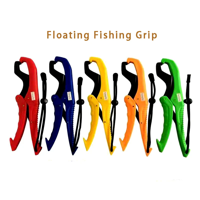 15cm 23cm Fish Grabber Plier Controller Practical Fishing Gripper Gear Tool ABS Grip Tackle Holder Clamp with Adjustable Rope