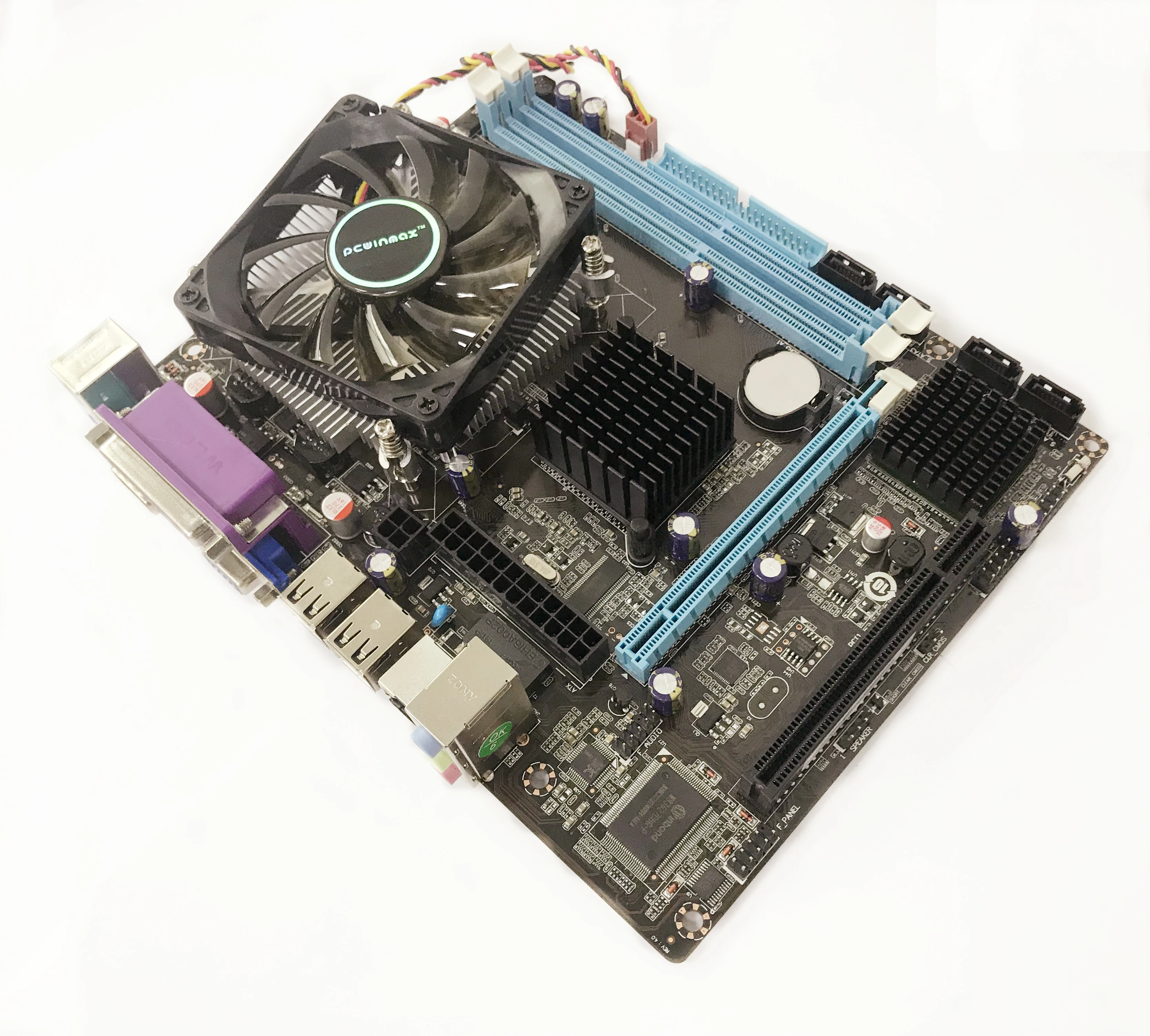 Imagem -04 - Pcwinmax-placa-mãe Conjunto com Cpu Lga 775 G41 E5xxx Ram Ddr3 4g Fan