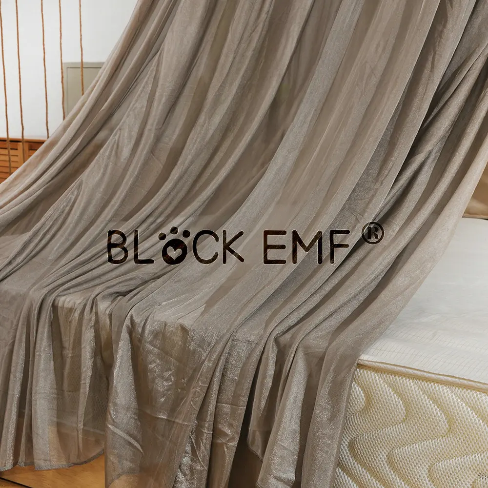 BLOCK EMF Shielding mosquito net Radiation Protection Bed Canopy