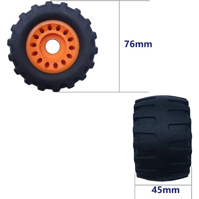 All Terrain Off Road Skateboard Longboard Wheels Road Damping Wheel Dance Board Round (Set of 4 Contains Bearing Sleeve)