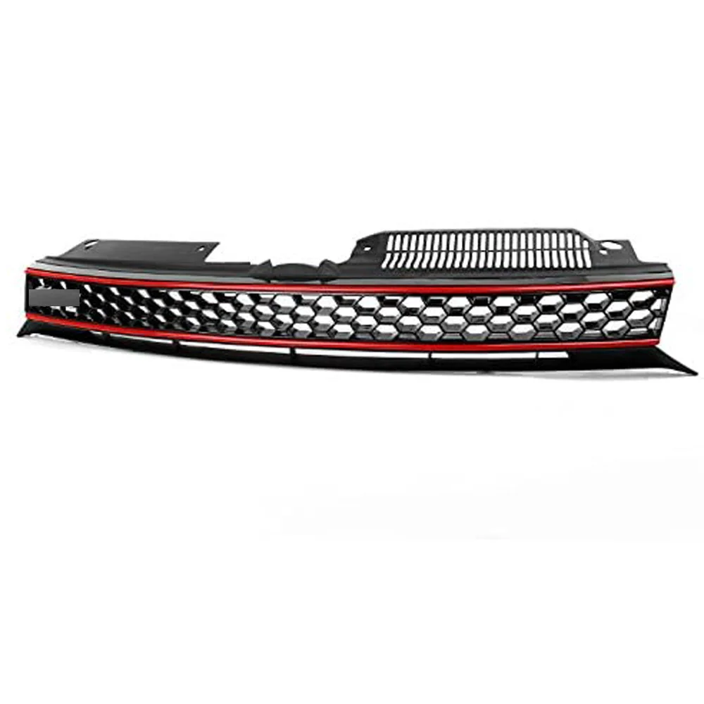 Gloss Black Front Bumper Kidney Grill Grilles for Volkswagen for VW Golf VI MK6 Jetta Gti GTD Alltrack 2010 2011 2012