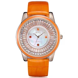 New MELISSA Luxury Brand Miyota Quartz Women's Watches Relogio Feminino Sapphire Leather Austria Crystal Wateproof Clock F12040