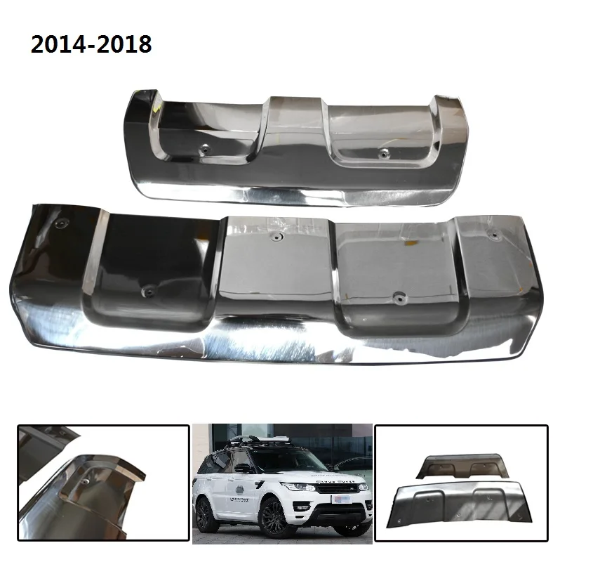 

CITYCARAUTO STEEL MATEL FRONT REAR BUMPER FIT FOR Range Rover Sport SUV 2014-2018 PARTS BUMPERS