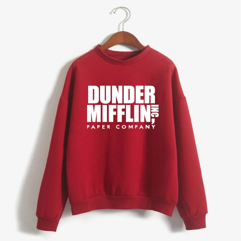 Women Dunder Mifflin Inc Paper Company Wernham Hogg TV Show Michael Scott Space Sweatshirt Tops The Office Tv Hoodie Men