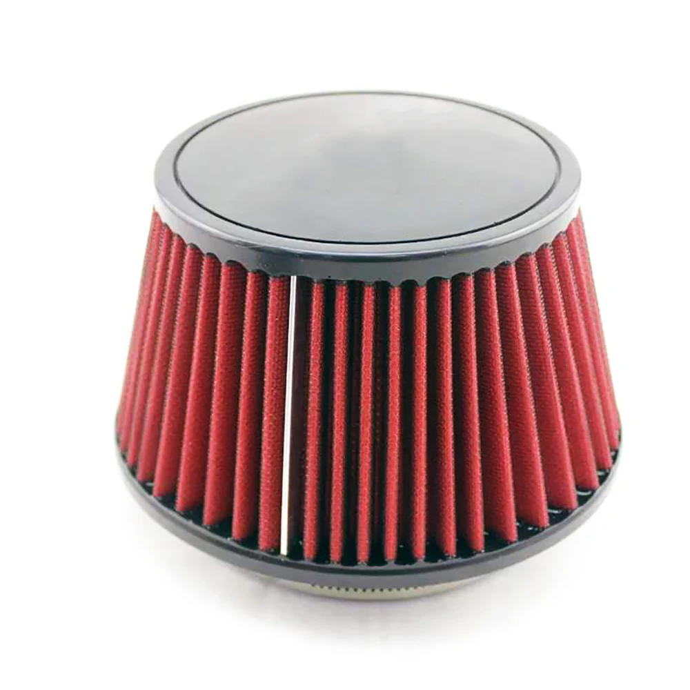 115mm Air Filter Car Intake Reusable Modified Mushroom Head Air Filter Universal Style Auto Car Accessiores red blue