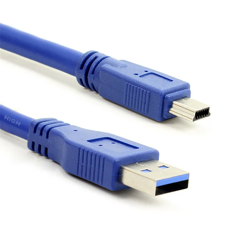 USB 3.0 A Male to Mini 10Pin B Extension Cable USB 3.0 A Male to Mini USB Cable 0.3M/0.6M/1M/1.5M/1.8M/3M/5M 1FT 2FT 5FT 6FT