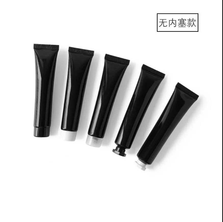 30ml black soft tube mild wash/butter/hand cream/essence/UV protect emulsion lotion foundation/BB serum cosmetic hose packinge