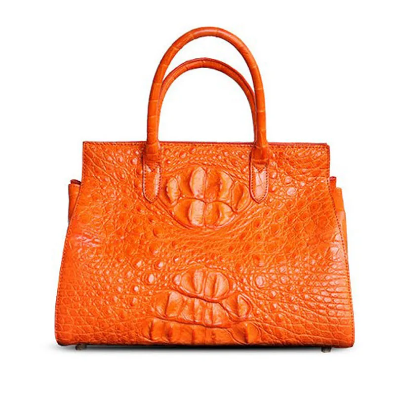 

ouruili Genuine crocodile leather single shoulder women handbag real handbag for lady new niche design dinner bag for lady