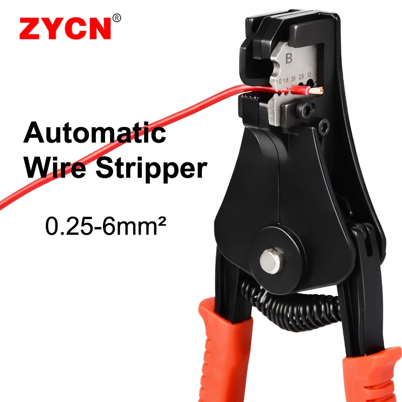 Automatic Wire Stripper HS700A/B Crimping Pliers Terminal 0.25-6MM² Network Cable Clamp Cutter