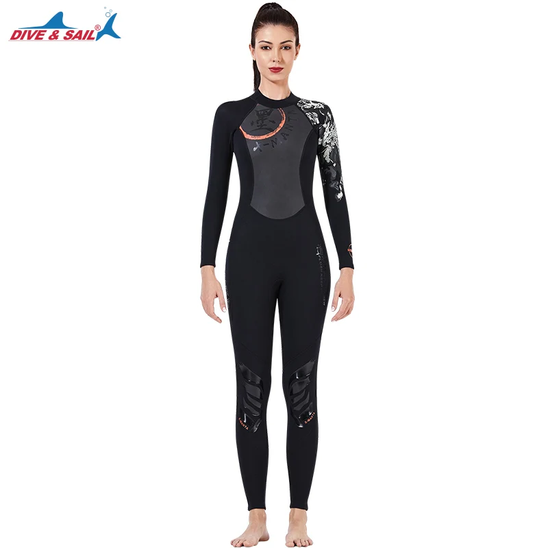 

1.5MM Neoprene Thermal Surfing Warm Swimsuit Long Sleeve Men's Womens Hunting For UnderWater Scuba Diving Full Wetsuits Back Zip