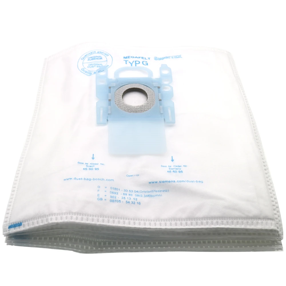 Type G Dust Bag for Bosch & Siemens BSG7 BSG6 BSGL3126GB GL30 Type G GXXL GXL MegaAir SuperTex BBZ41FGXXL Vacuum Cleaner