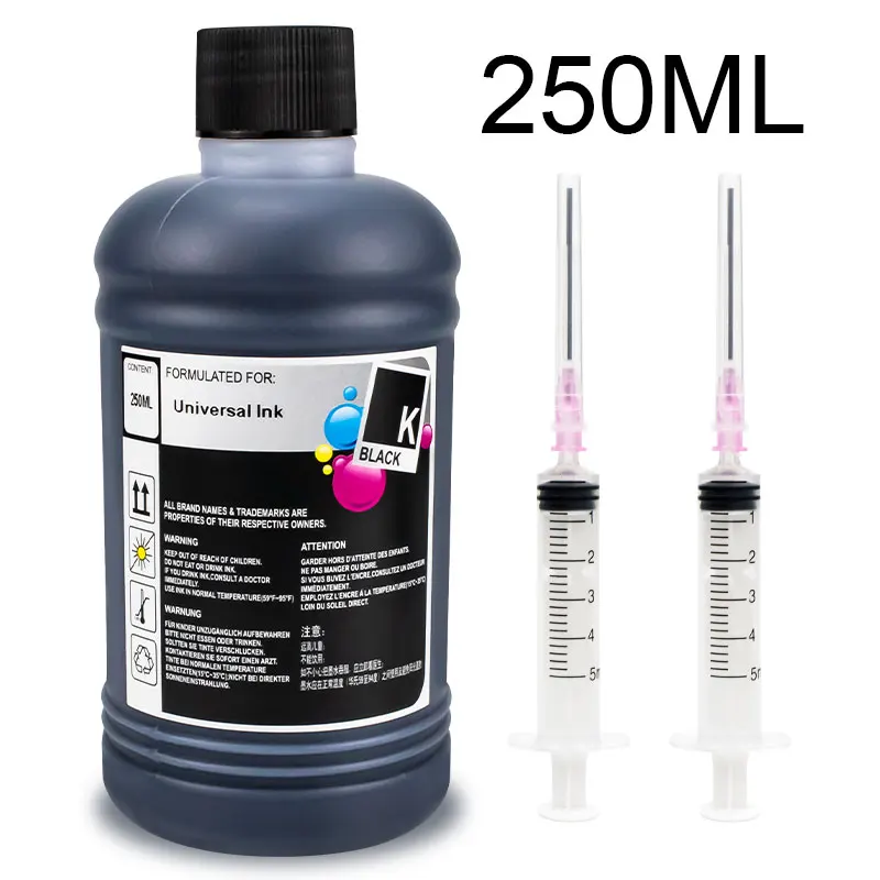 

4 Color 250ml bottle Universal Compatible Refill Dye Ink For HP 4000 4020 4500 4520 1050 1055 100 500 800 510 printer