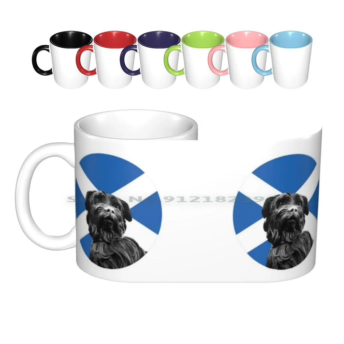 Greyfriars Bobby And Scottish Flag Ceramic Mugs Coffee Cups Milk Tea Mug Greyfriars Bobby And Scottish Flag Greyfriars Bobby