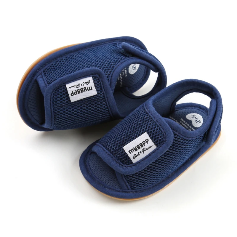 Baywell-Sandalias antideslizantes para bebés, zapatos planos con fondo suave, para primeros pasos, de 0 a 18 meses