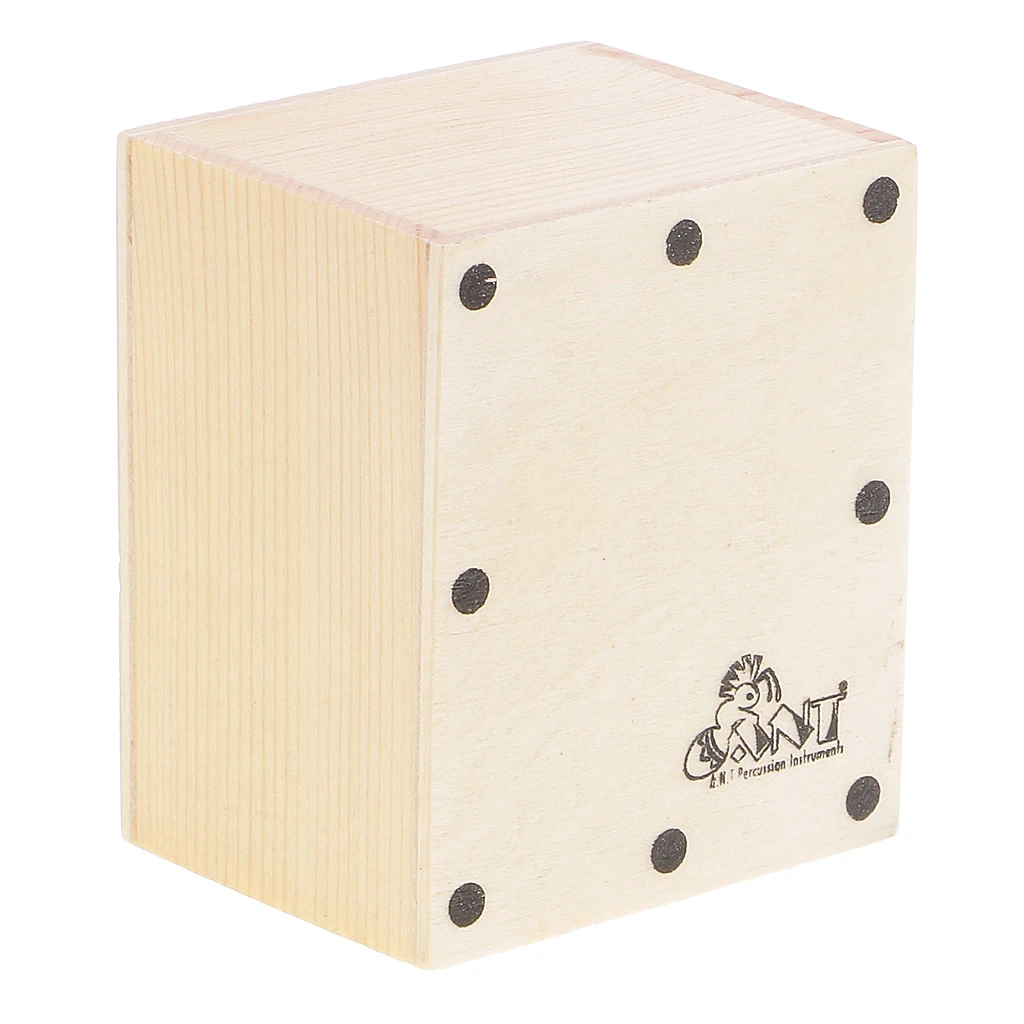 Tooyful Durable Mini Cajon Sand Shaker Wooden Hand Held Drum for Band Accompaniment Accessory DIY 6.5 x 5.2 x 4.3cm