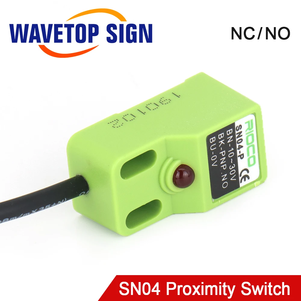 WaveTopSign Metal Detection Sensor SN04-N/P 10-30VDC Inductive Proximity Switch for Metal Inspection NPN PNP NC NO 3Wire