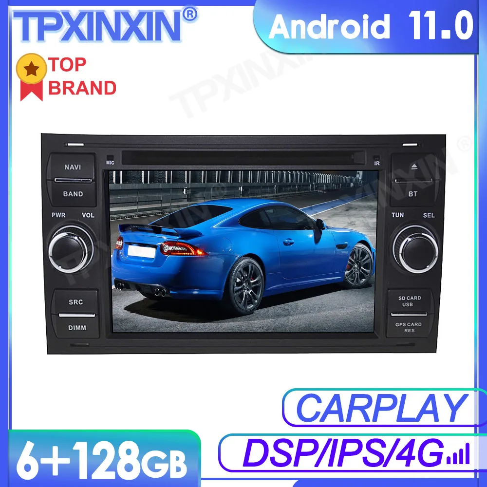 6+128G Android 11 For Ford Mondeo 2006 + Car Multimedia Player GPS Navi Audio Stereo Screen DVD Head Unit Tape Recorder