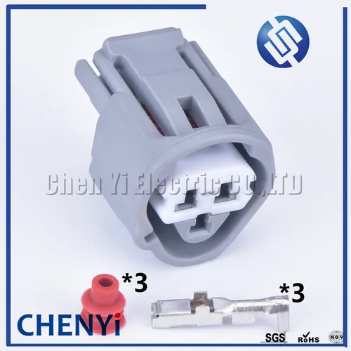 Imagen 1 del producto Conector hembra de 3 pines, 2,2mm, resistente al agua, carcasa para automóvil, 6189-0486, enchufe del Sensor de temperatura del agua hembra para Toyota
