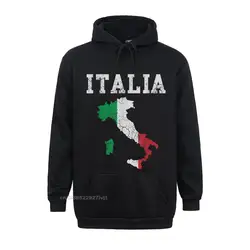 Itália mapa da bandeira italiano italiano família hoodie rife homem streetwear rua topos camisas de algodão impresso