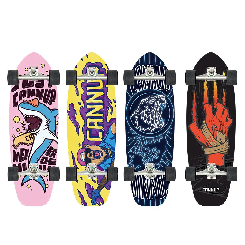 

Land Round Bottom Surf Skateboard Fish Free Kick Snowboarding Skiing Training Gear Surf Land Skate Board Surfboard