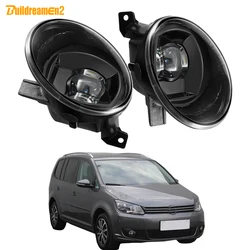 2 Pieces 30W LED Fog Light Assembly Car Canbus Lens Fog Daytime Running Lamp 9006 12V For VW Volkswagen Touran (1T3) 2010-2015