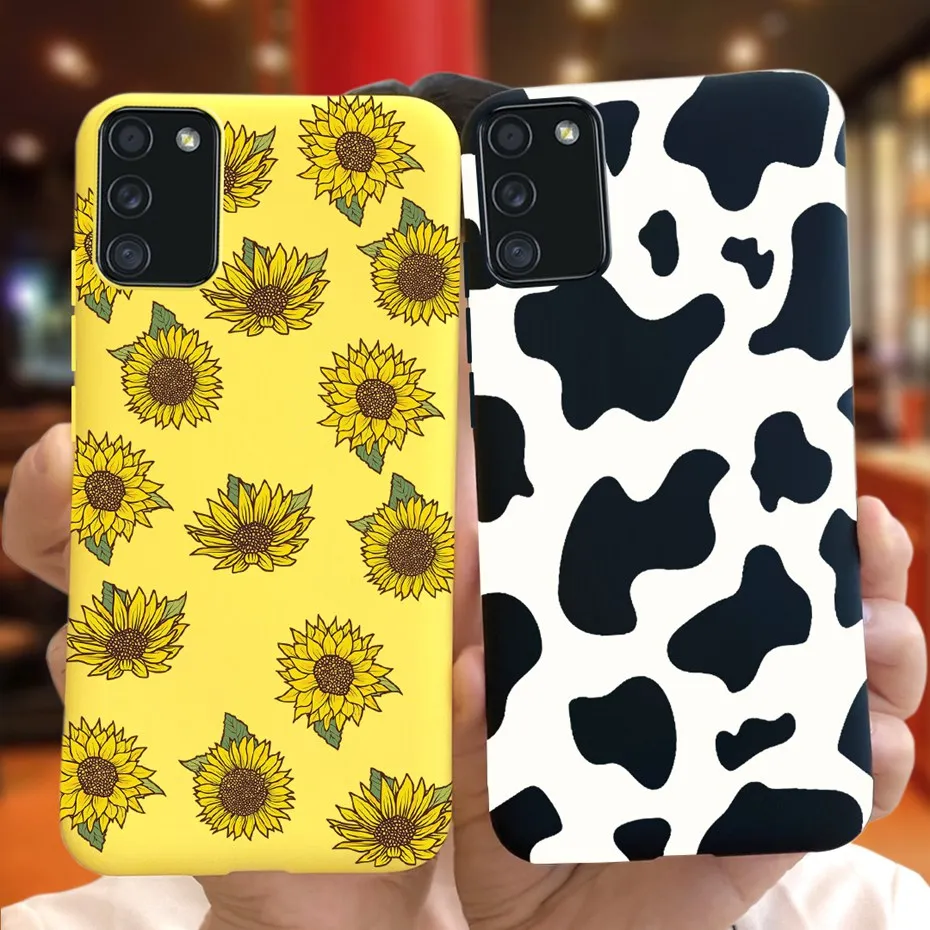 Flower Cute Soft Phone Case For Samsung Galaxy A02S M02S Case Silicone TPU Back Cover For Samsung A02 S 02S M02 Funda Shell Bags