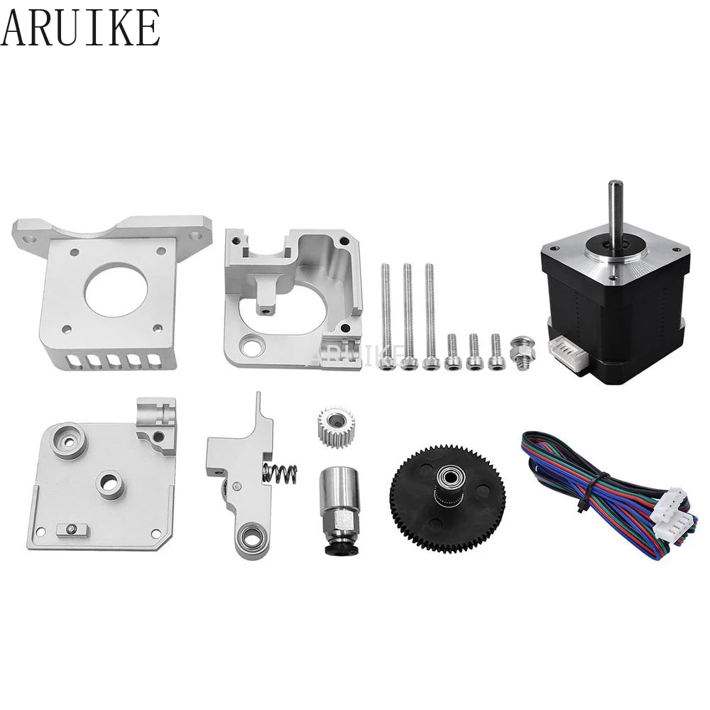 Imagem -05 - Todo o Metal Titan Aero Extrusora Atualizado 1.75 mm Prata Alimentador Preto para Bowden Direct Drive Artilharia Prusa i3 3d Peças de Impressora