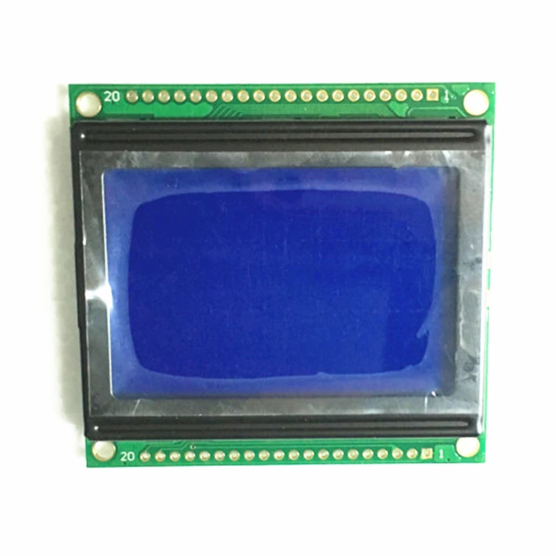 5V 12864 128X64 Graphic Dot LCD Module KS0107/8 Yellow/Blue Display Size 54X50 DSO062 DSO062C Oscilloscope