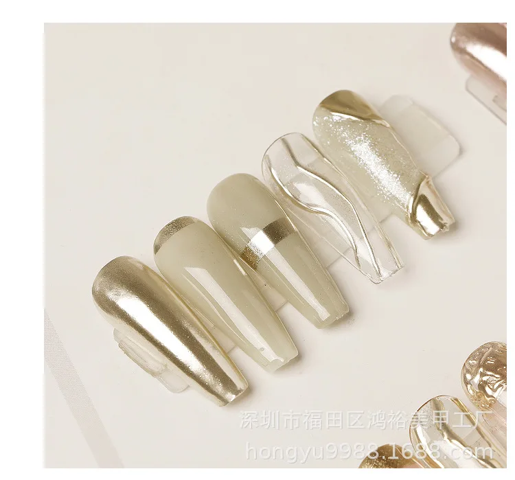 240PCS Nail Display Tips, Clear Fake Acrylic Nail Tips for Practice Foldable Flat-Back Pointed False Nail Art Display,Y7676-6778