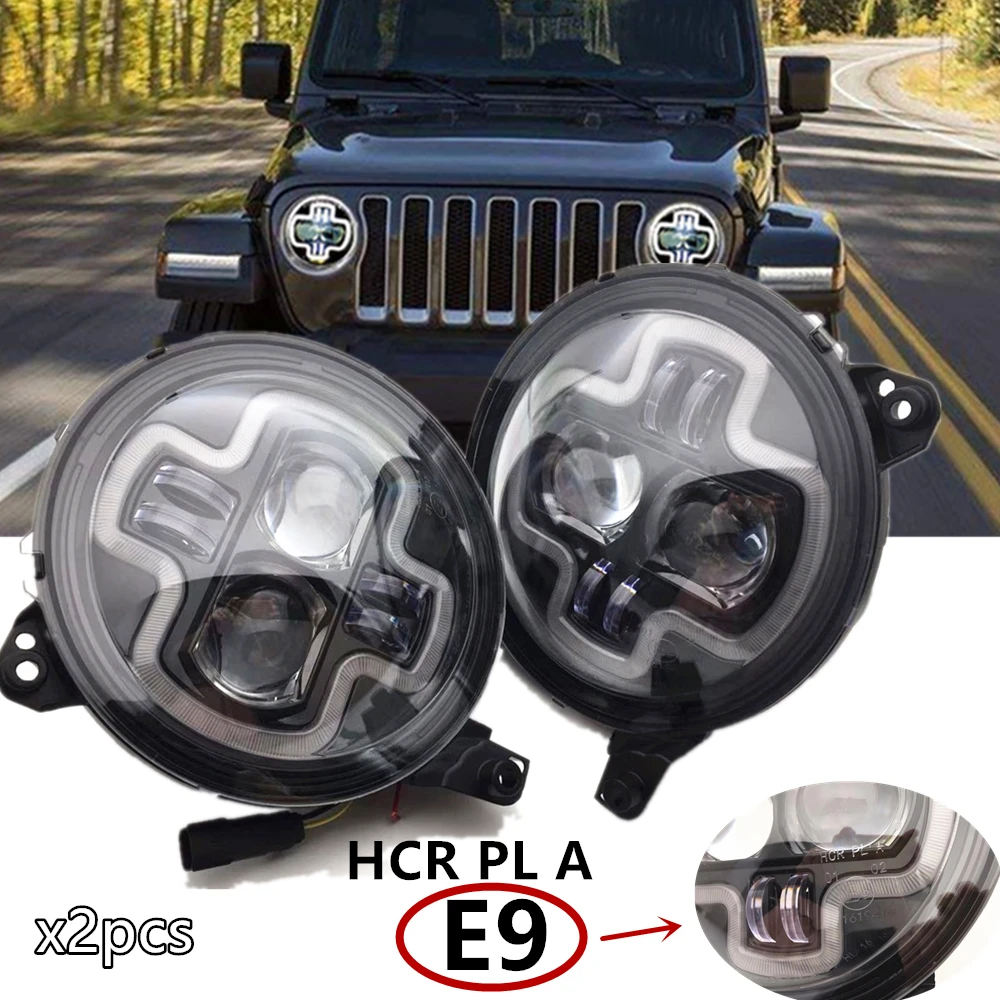 

9 Inch LED Headlights Hi Low Beam DRL Headlight Kit for Jeep Wrangler JL 2018 2019