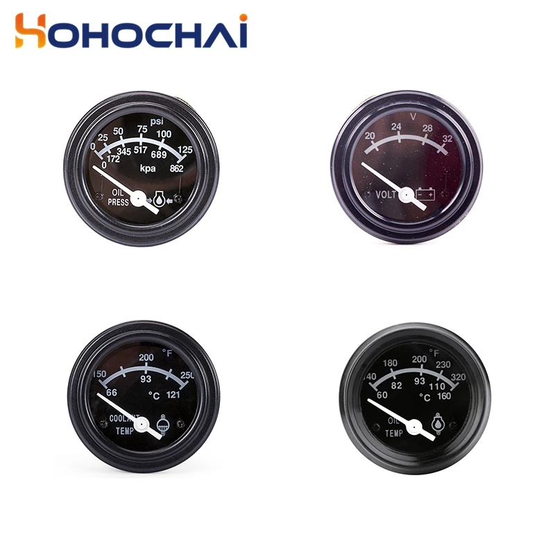 

3015232 Oil Pressure Gauge/3015235 Voltmeter/3015234 Coolant Temperature Meter/3015233 Oil Temperature Gauge Genset Parts 24V