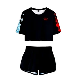 Anime My Hero Academia Cosplay Two Piece Sets Women Sexy T Shirt Shorts My Boku No Hero Academia gym uniform Tracksuit Girls