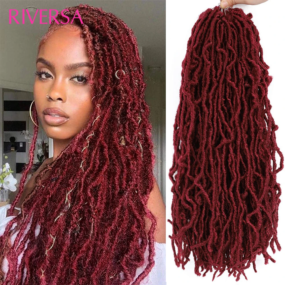 27 30 613 BUG 350# Faux Locs Crochet Hair 18inch Faux Locks Crochet Braids Soft Locs Meche De Cheveux 21strands/pack Extensions