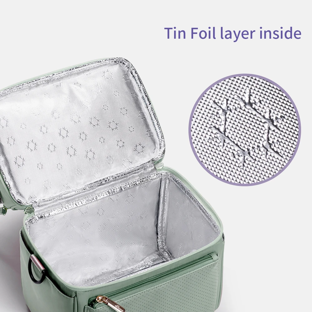 Sunveno-Bolsa de aislamiento de aluminio de estaño con caja EPP, bolsa de preservación, bolsas de almuerzo impermeables, bolsa de Picnic, bolsa