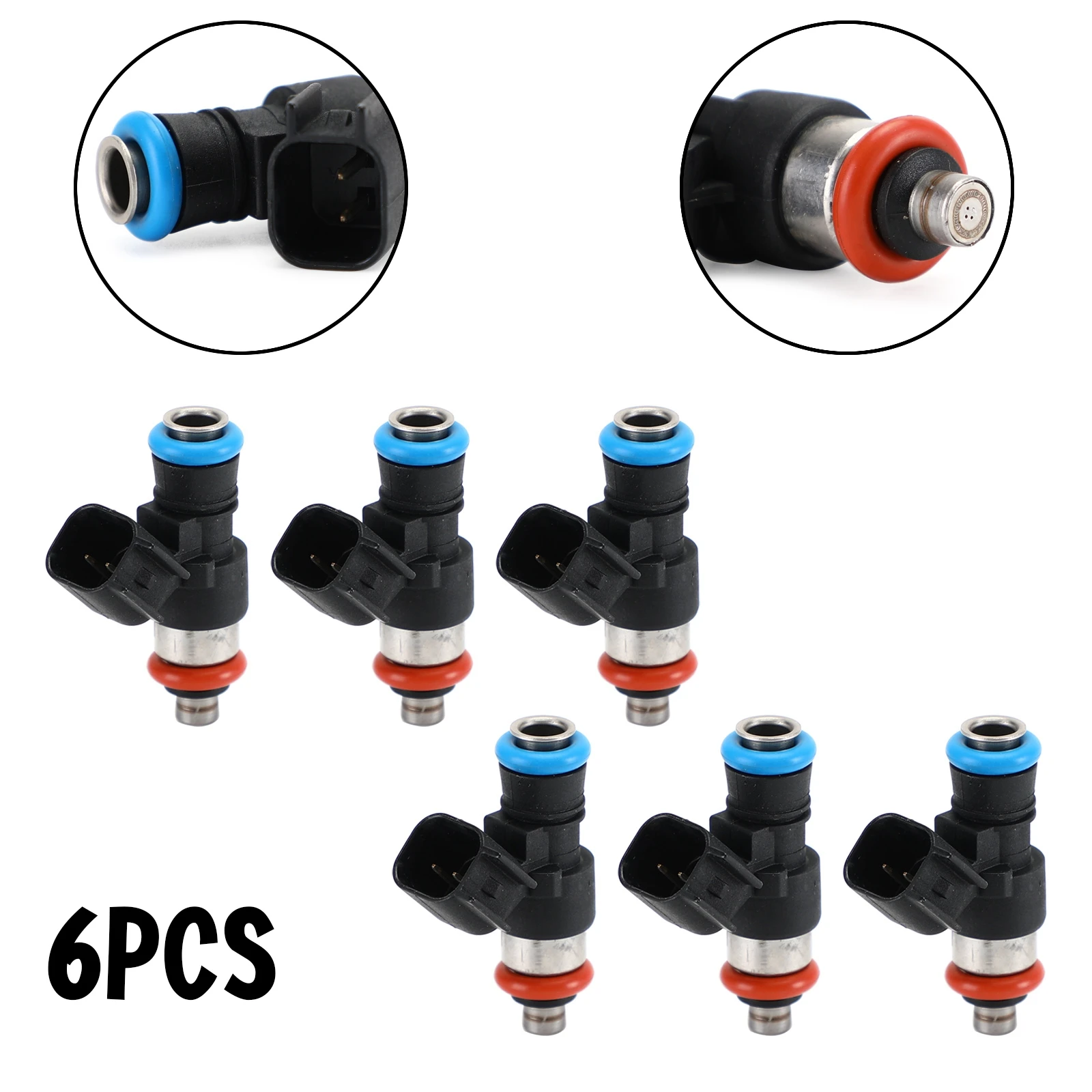 Artudatech 6PCS Fuel Injectors 0280158077 Fit For Ford Fusion Mazda 6 CX-9 2010-2011 0280158091 Car Auto Parts