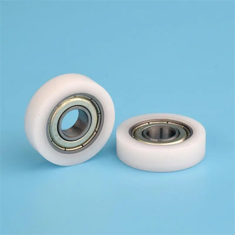 Imagem -04 - Nylon Revestido Plástico Polia Guia Roda Rolamento de Rolo Liso 8x25x7 mm 698zz 698 Pom 20 Pcs 100 Pcs