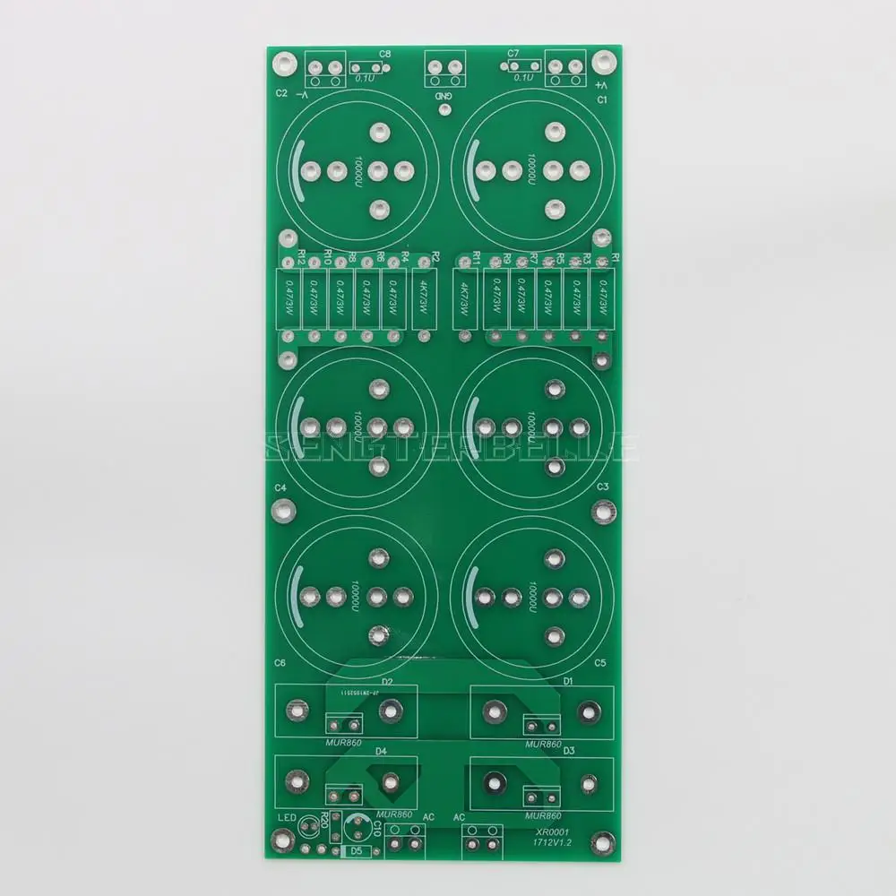 CRC 6 Capacitor Power Supply Rectification Filter PCB For PASS Audio Amplifier