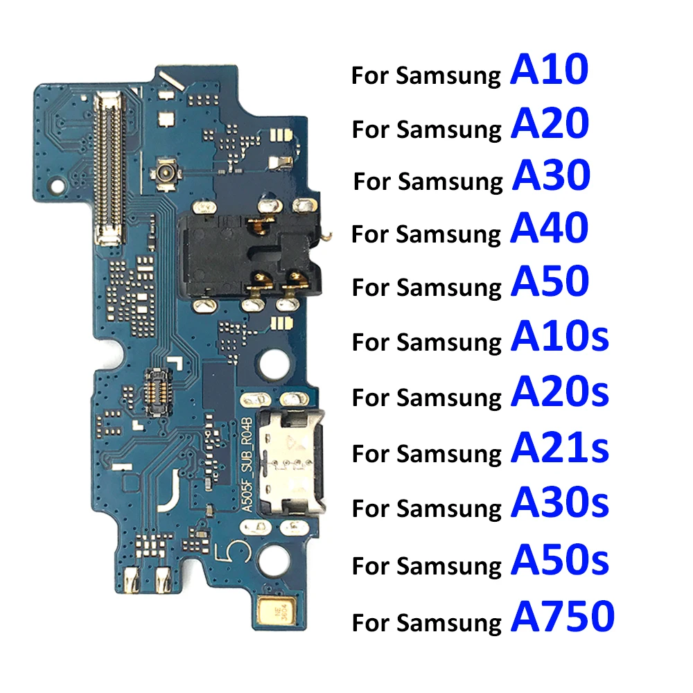 USB Charging Dock Jack Socket Connector Board Flex Cable For Samsung A02S A12 A10 A10S A20 A20S A21S A30 A30S A40 A50 A50S A750